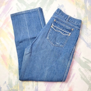 Vintage 70s GAP Retro Straight Leg Blue Jeans (Unisex) (size 32)