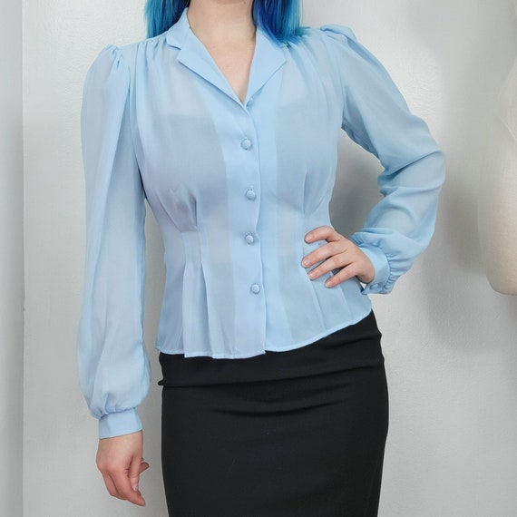 Vintage Semi-Sheer Blouse