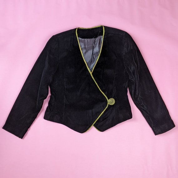 Vintage 1980s Deadstock Talbots Sexy Black Velvet… - image 6