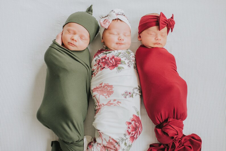 olive green baby swaddle
