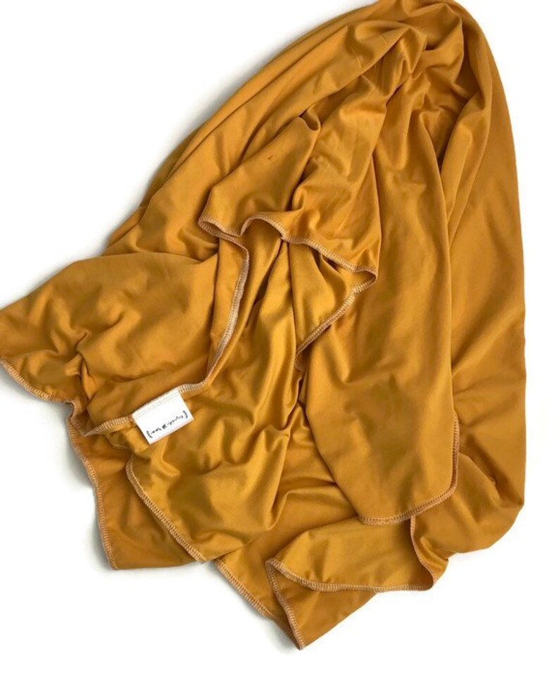 Mustard Swaddle Set / Gender Neutral Baby Blanket / Baby Etsy