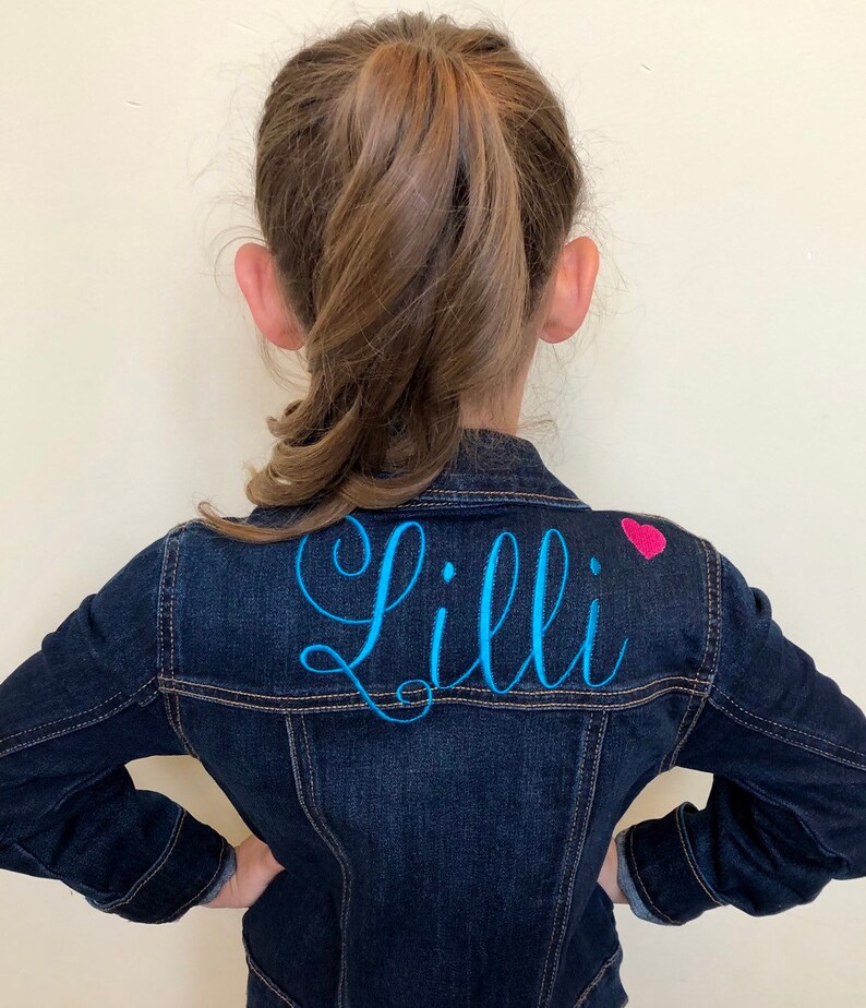 custom kids denim jacket