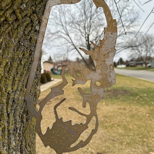 Bigfoot Yeti Sasquatch Metal Yard Art