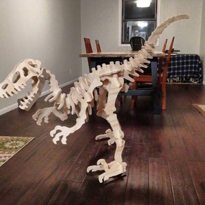 Giant 3D Dinosaur Puzzle Velociraptor - Free shipping