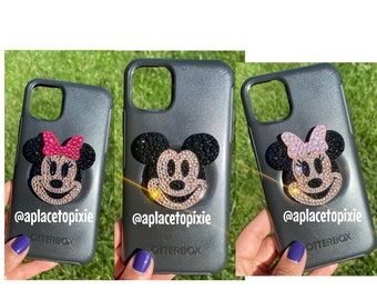 Luxury Mickey Bling PopSocket OR Minnie Popsocket, 3D Printed with Individually Hand-Placed Crystals Mickey phone grip, crystal popsocket