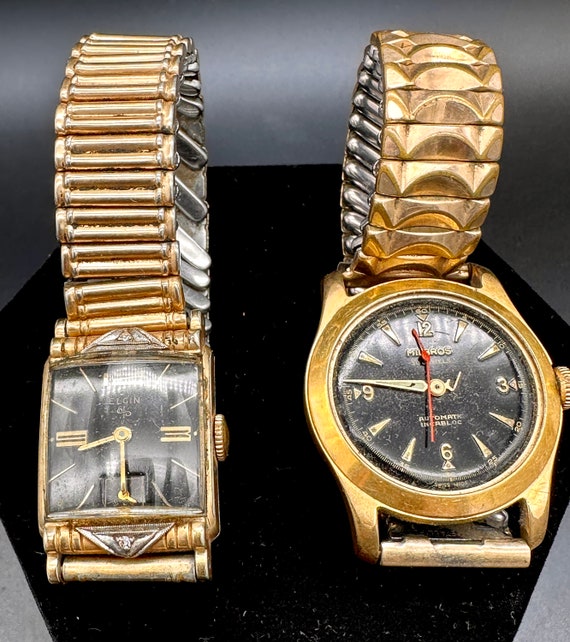 Vintage Watch Lot Elgin Milbros Etsy