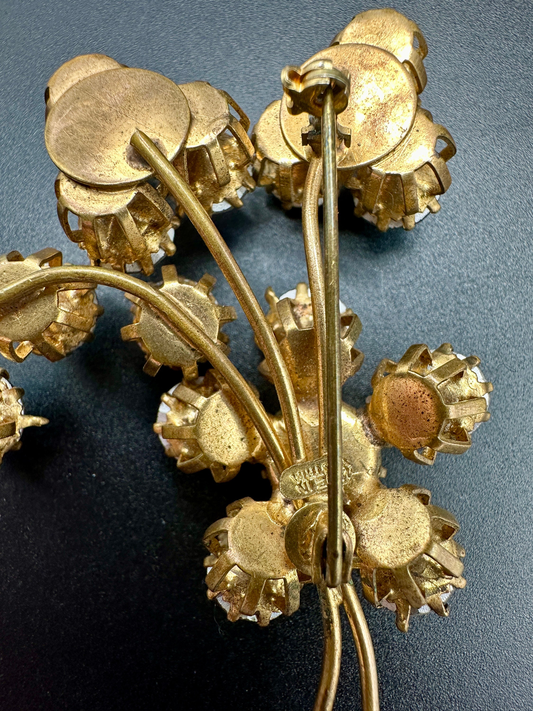 Vintage Made in Austria Rhinestone Pin Brooch - Etsy