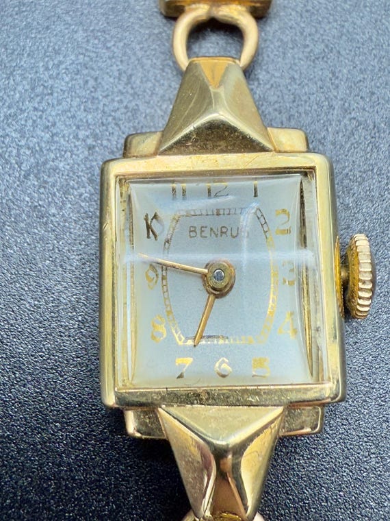 Vintage 14k Gold Benrus Ladies Wristwatch - Etsy