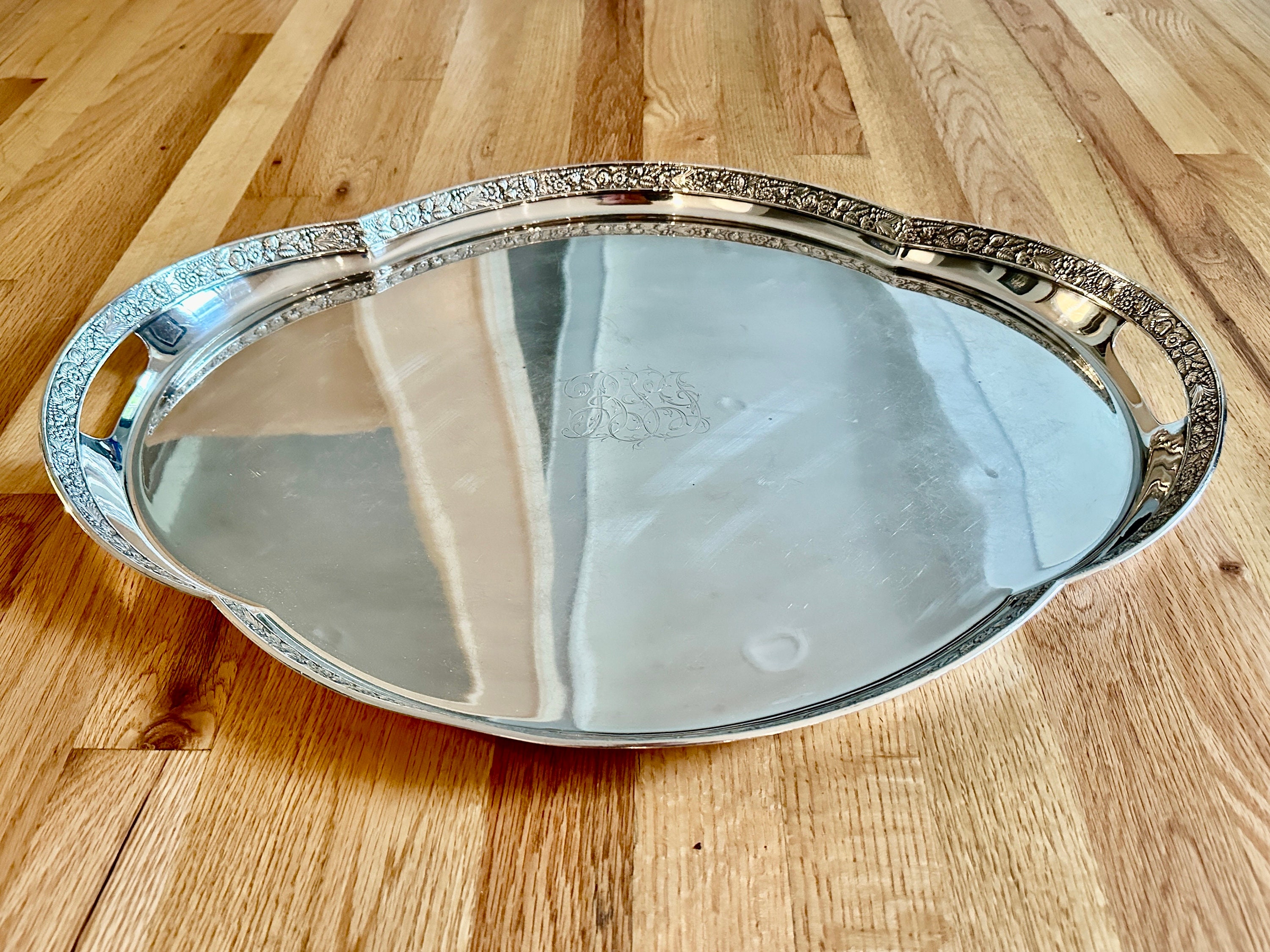 Large Gorham Co Silver Soldered Serving Tray C1900 - Etsy