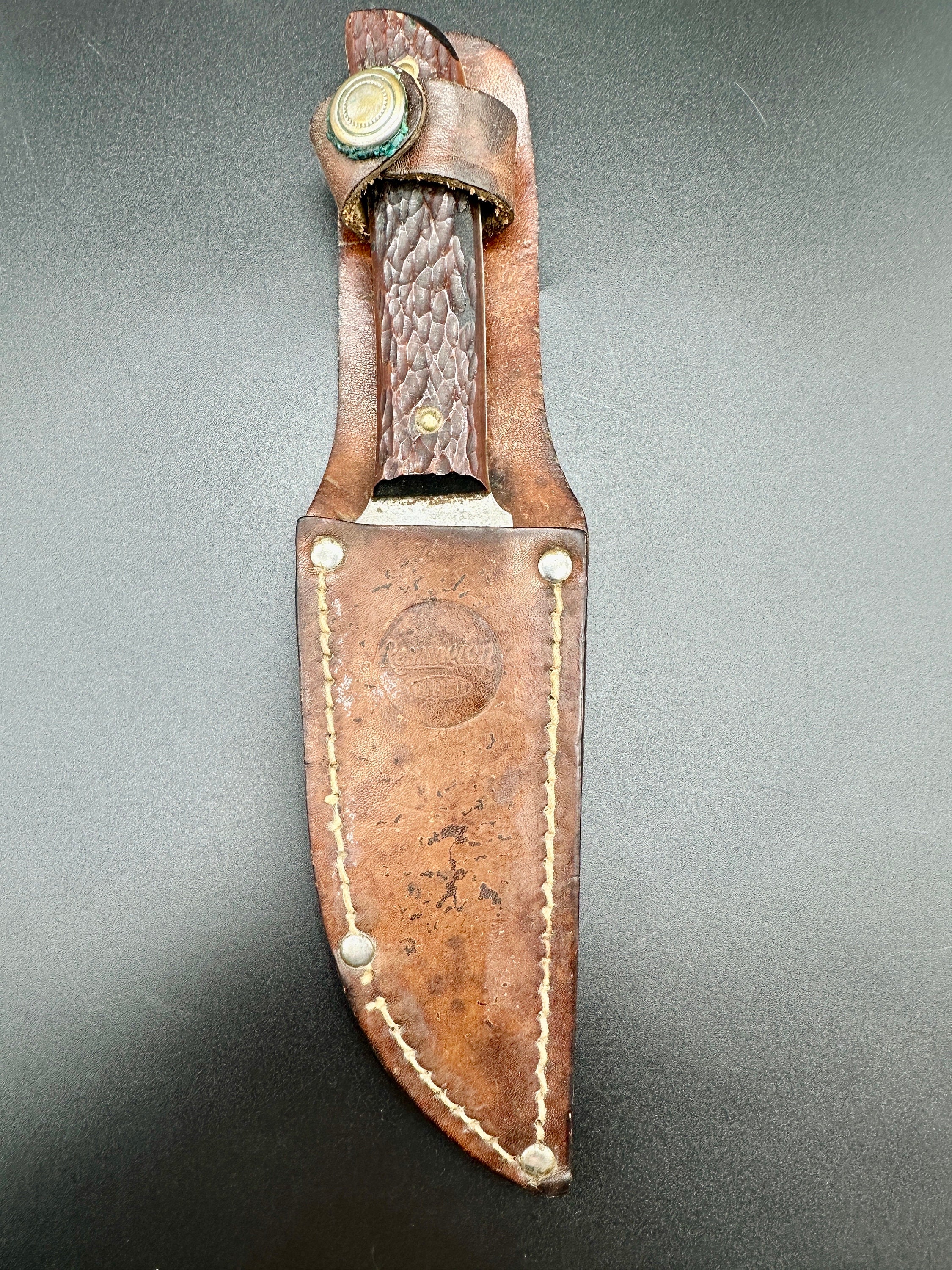 vintage Remington Dupont RH-50 fixed blade knife STACKED