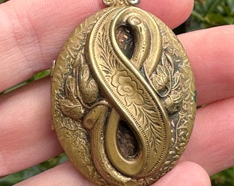 Nice Victorian Era Gold Filled Picture Locket Pendant