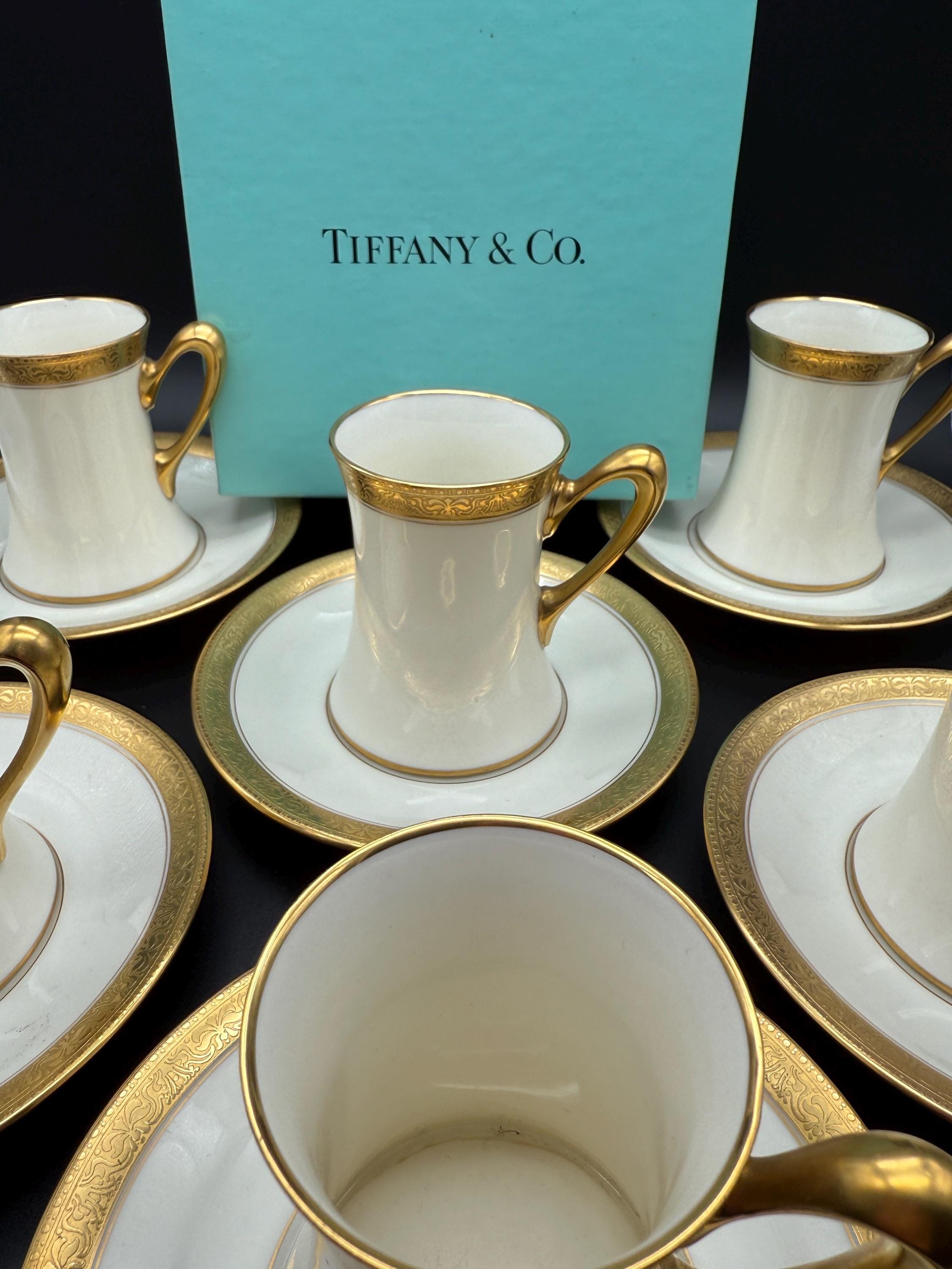大幅値下げ！ティファニー✖️LENOXアンティーク　デミタスカップ&ソーサー Tiffanys and Co China Lenox - Etsy
