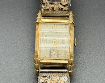 Vintage Wittnauer 10K GF Dainty Gold Art Deco Style Watch - Etsy display picture 1