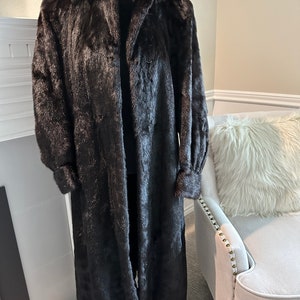 Full length female shop mink coat