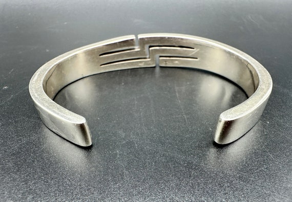 Solid Sterling Cuff Bracelet - Modern Design - image 5