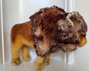 Sale Priced- Steiff Vintage Antique Bison Buffalo Western