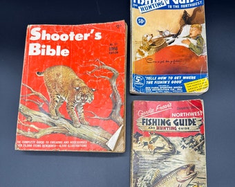 3 Vintage Fishing & Hunting Guides! 1942, 1966, 1972
