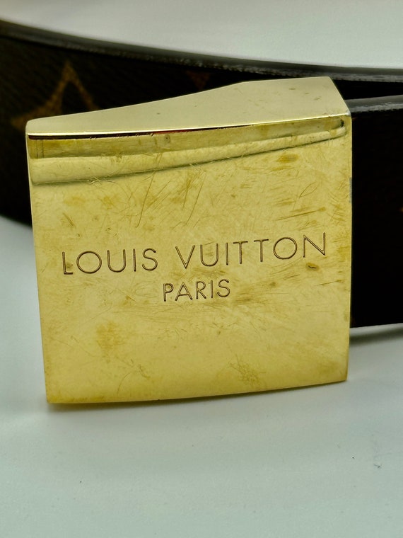 Authentic Louis Vuitton Gold Tone Belt - Like New!