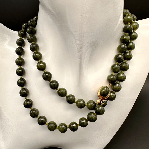 Jade Clasp Necklace Etsy