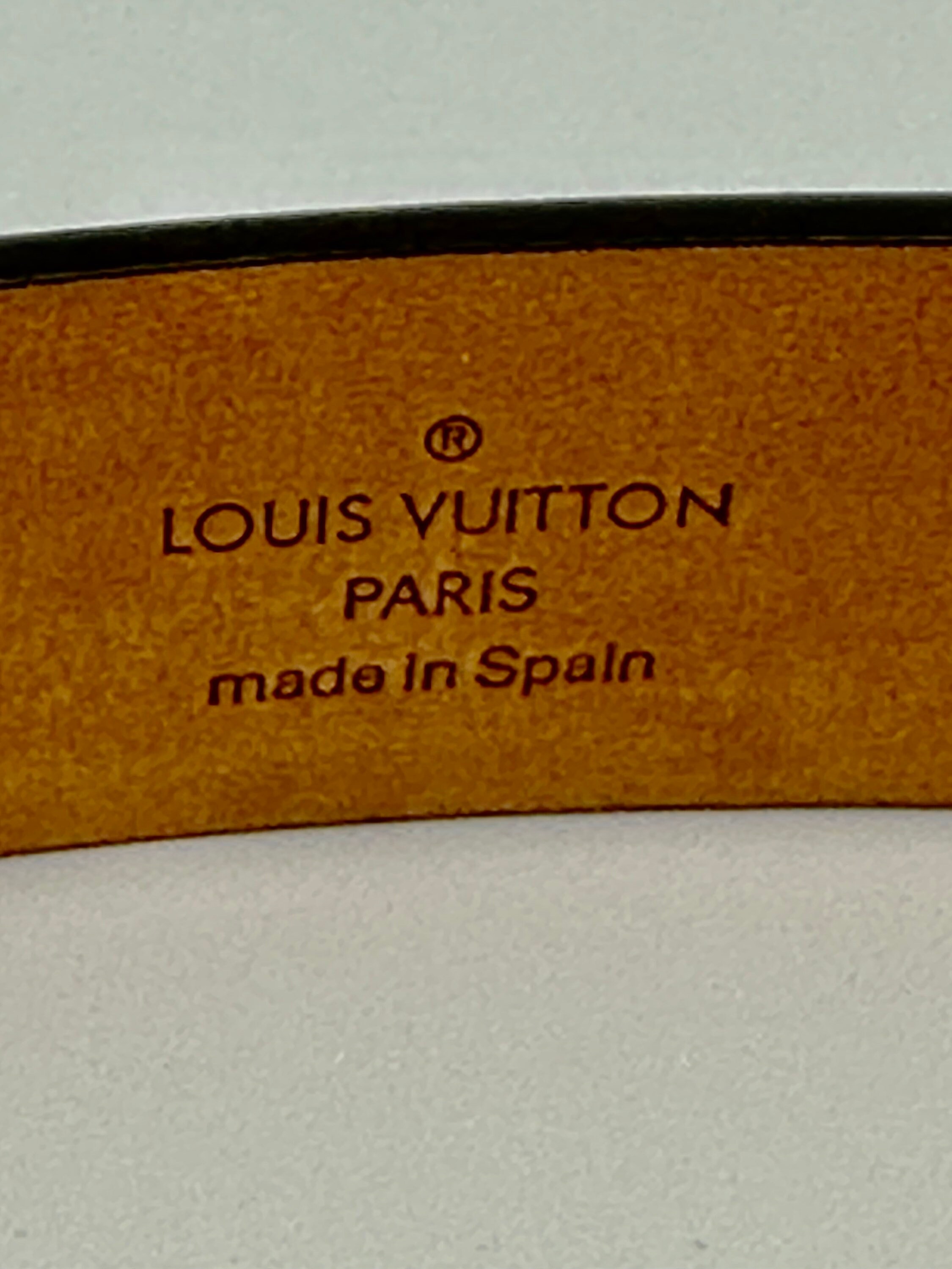 Authentic Louis Vuitton Gold Tone Belt Like New 