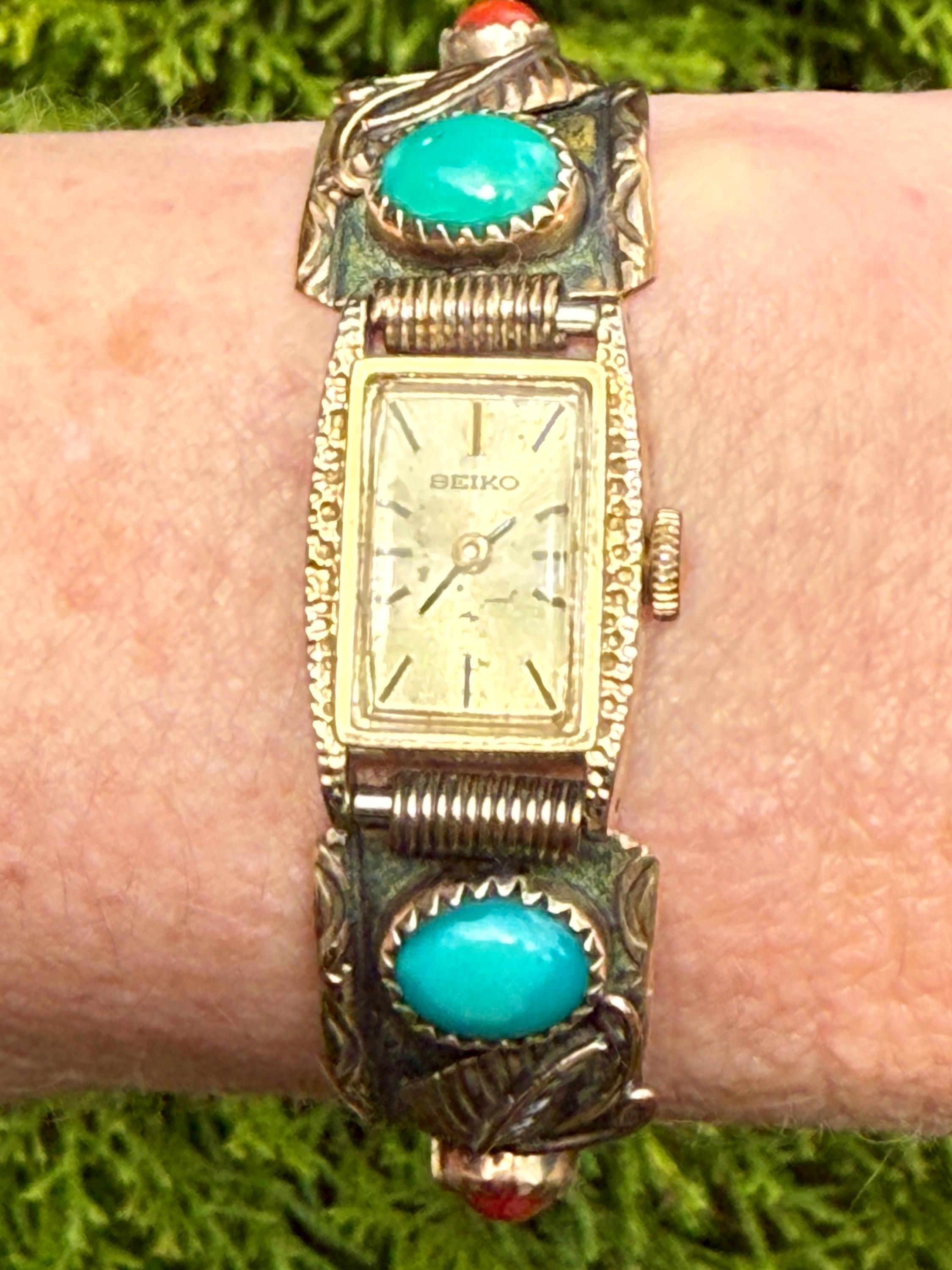 Vintage Native American Cuff Watch - Etsy