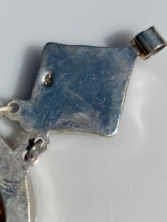 Abalone Shell Lapis Lazuli Sterling Silver Pendan… - image 8