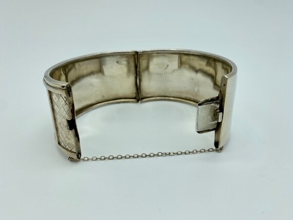 Vintage Silver Bangle - Victorian Style - image 8