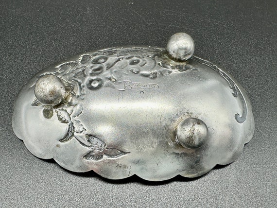 Antique Art Nouveau Sterling Trinket or Jewelry D… - image 7