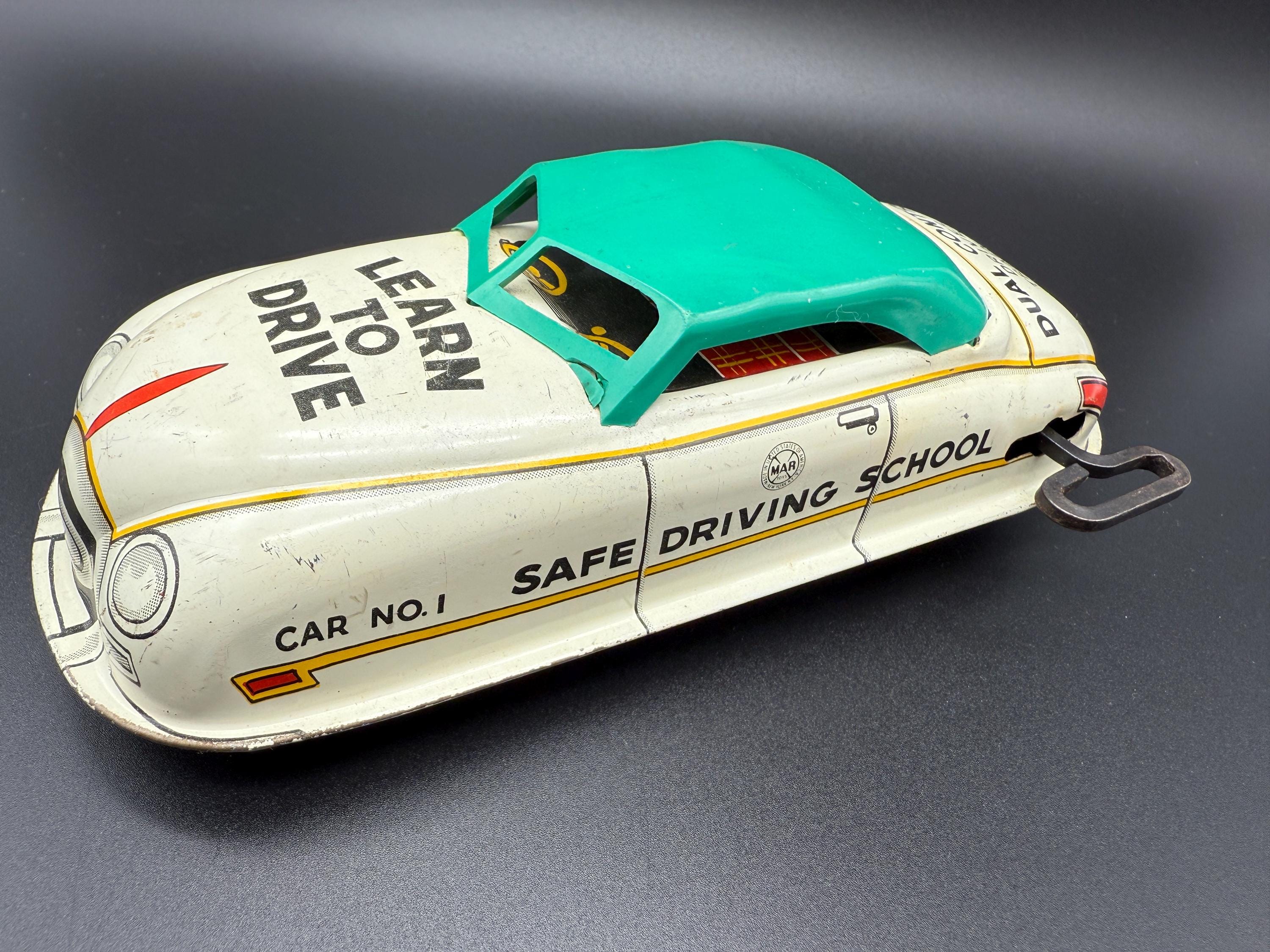 marx toy ブリキ　陸軍トレーニングセンター1950〜60年　ビンテージ 1950's Marx Tin Toy Wind up Driver Training Car - Etsy