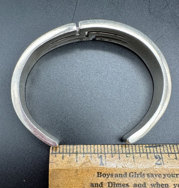 Solid Sterling Cuff Bracelet - Modern Design - image 6