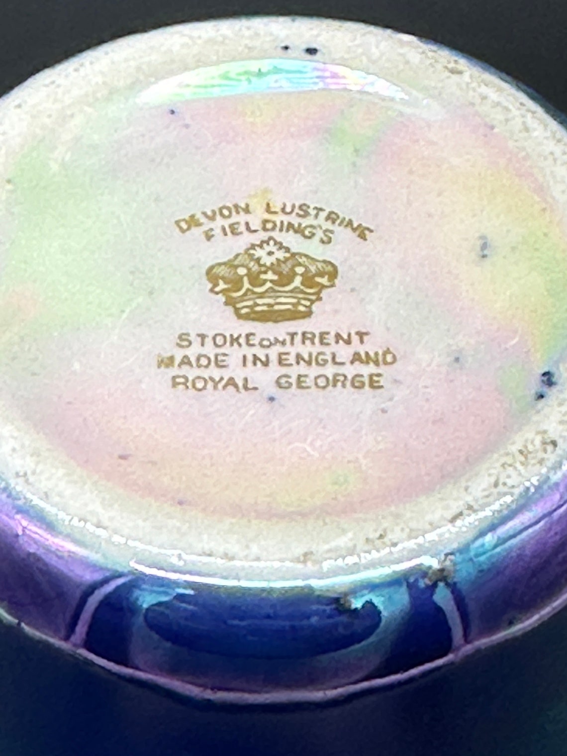 Antique Devon Lustrine Fieldings Royal George Vase - 3” Tall - Etsy