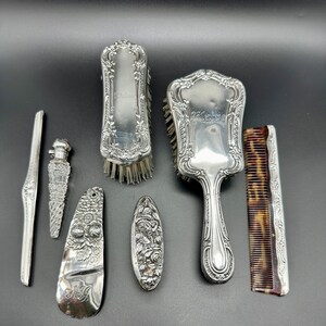 antique sterling silver dresser set Antique Sterling Dresser Set With Extras! Elaine Inscribed