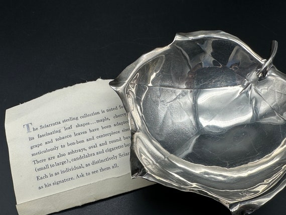 Vintage Sciarrotta Sterling Hand Shaped Leaf Dish - Etsy