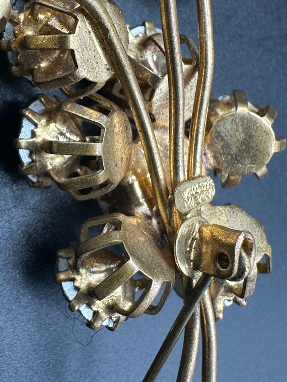 Vintage Made in Austria Rhinestone Pin Brooch - image 9