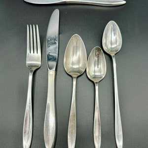 58 Piece Sterling Gorham Esprit Flatware - Mid Century Modern