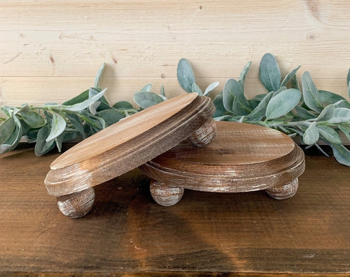 Farmhouse Riser Farmhouse Riser Stand Wood Pedestal Farmhouse Corner ...