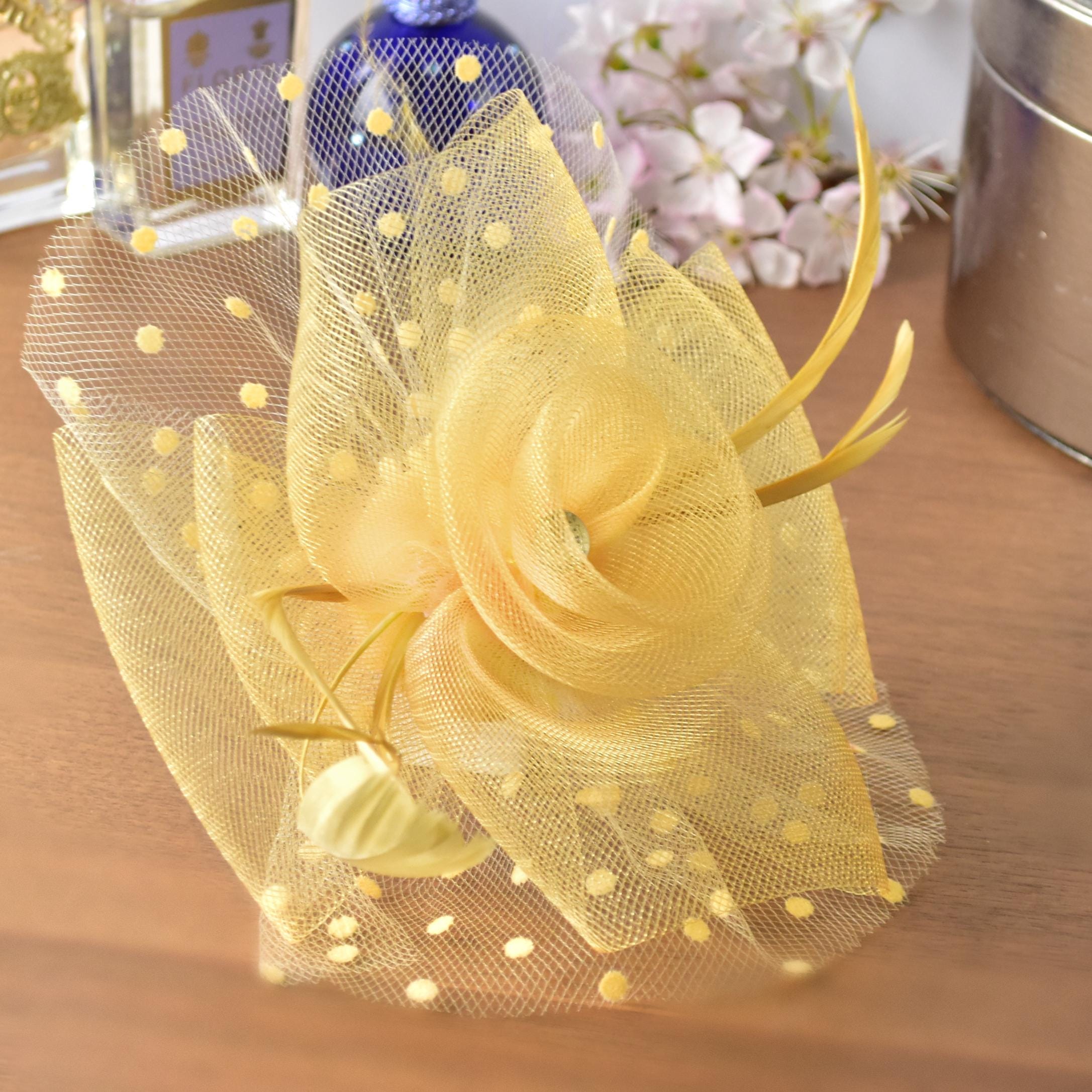Pastel Yellow Fascinator - Etsy UK