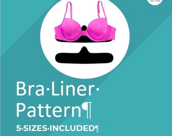 Bra Liner Sewing Pattern PDF – Banish Breast Sweat & Save Your Favorite Bras! 5 Sizes Small-XXL