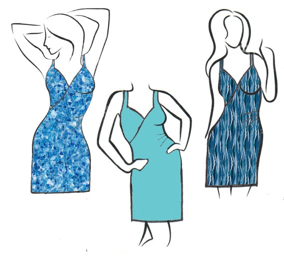 Misses Wraparound Beach Dress / Coverup PDF Sewing Pattern - Wrap Sarong