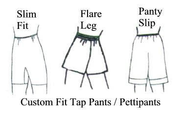 Misses Custom Fit Tap Pants, Pettipants, Bloomers Clothing Pattern PDF ...