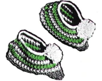 Gebreid stretchpantoffelpatroon, Gebreid pantoffelpatroon, PDF downloadbaar patroon, Stretchpantoffels breien