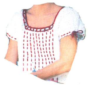 Crochet Peasant Blouse Pattern, Misses Crochet Peasant Blouse Pattern, Crochet Blouse Pattern, PDF Downloadable Pattern