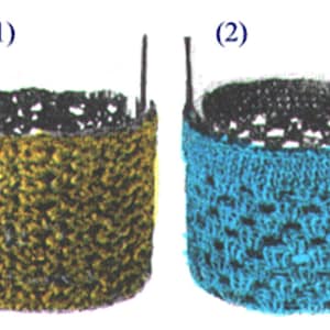 Crochet Two Glass Jacket PDF Patterns, Crochet Glass Jacket PDF Pattern