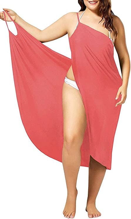 Full Figure / Plus Size Wraparound Beach Dress/coverup PDF Sewing Pattern -  Wrap Sarong - Two Lengths - Etsy