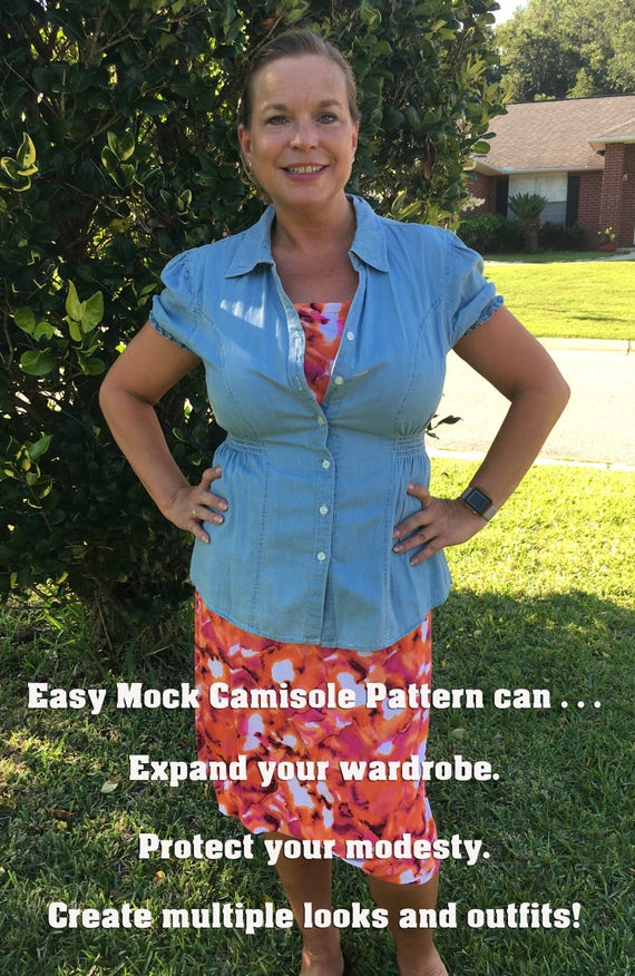 Full Figure Mock Camisole and Dickey PDF Pattern 