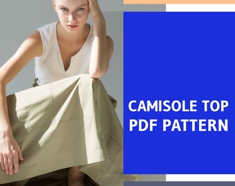 Misses Camisole Top PDF Sewing Pattern