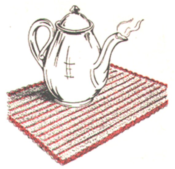 Crochet Reversible Hot Plate Mat PDF Instructions