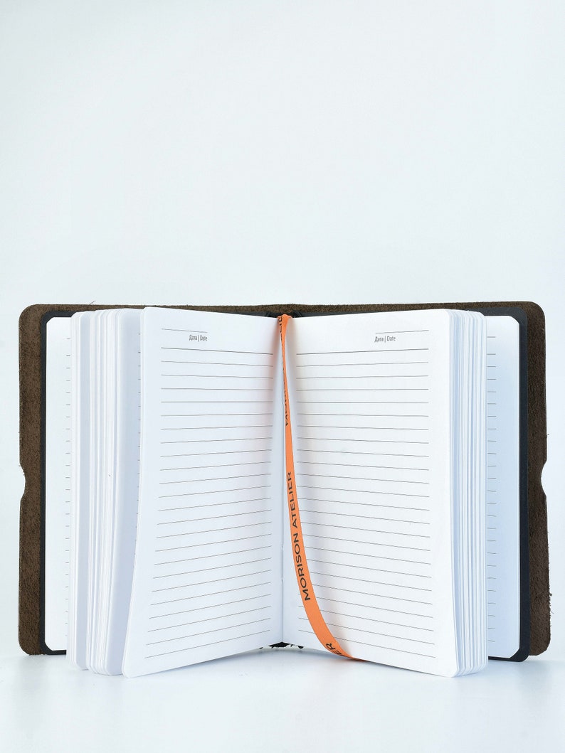 Custom Notebook Engraved Black Leather Notepad for Hunting Etsy