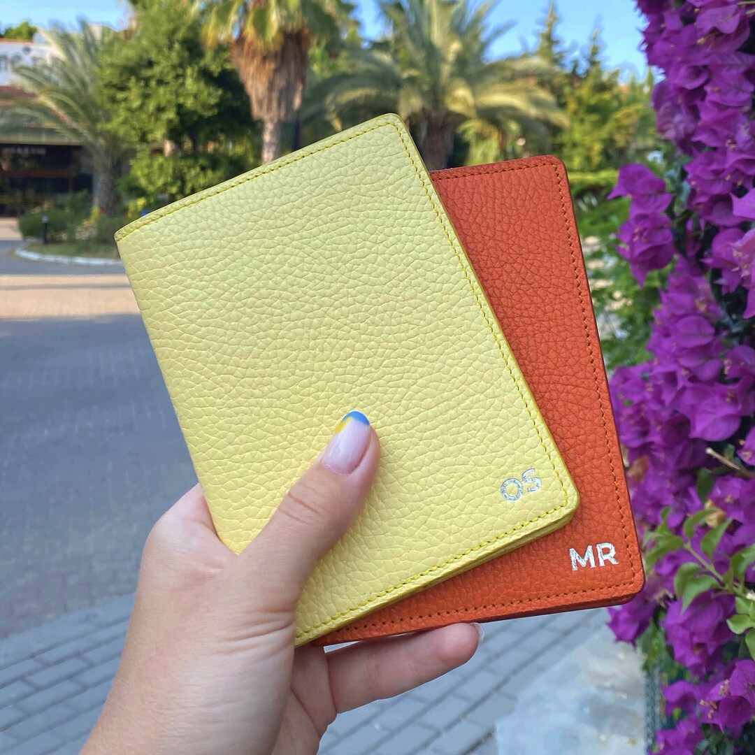 Handcrafted Embossed Leather Passport Cover