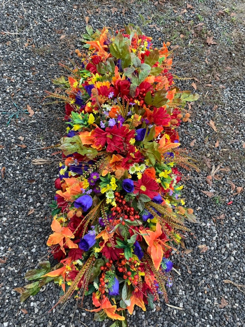 Grave Blanket Gravesite Decoration for Ground Customizable Etsy